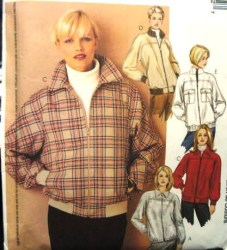 3749 MCCALLS LINED ZIPPY YOKE SPORTY JACKET PATTERN 6-12, 14-20